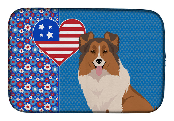 Sable Sheltie USA American Dish Drying Mat  the-store.com.