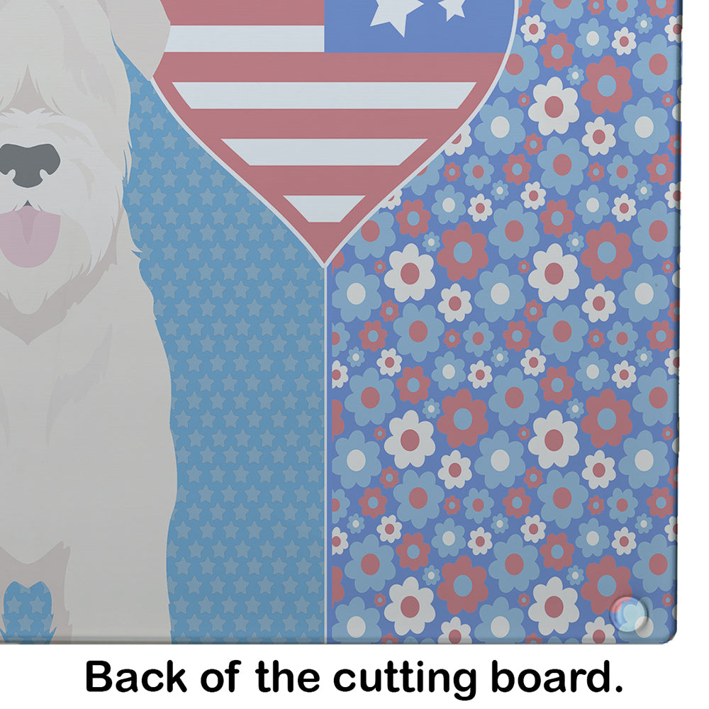 Soft Coated Wheaten Terrier USA American Glass Cutting Board Large - the-store.com