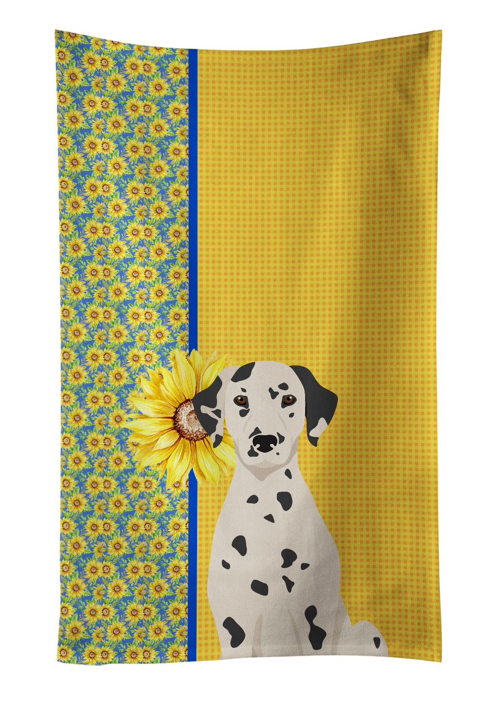 Buy this Summer Sunflowers Dalmatian Kitchen Towel