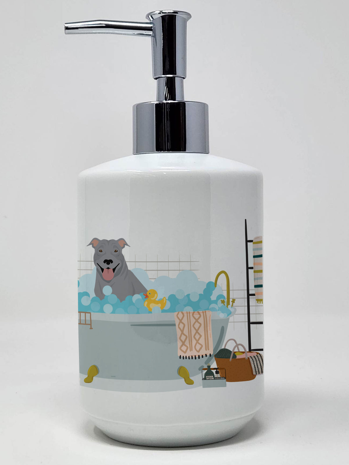 Buy this Blue Pit Bull Terrier Ceramic Soap Dispenser