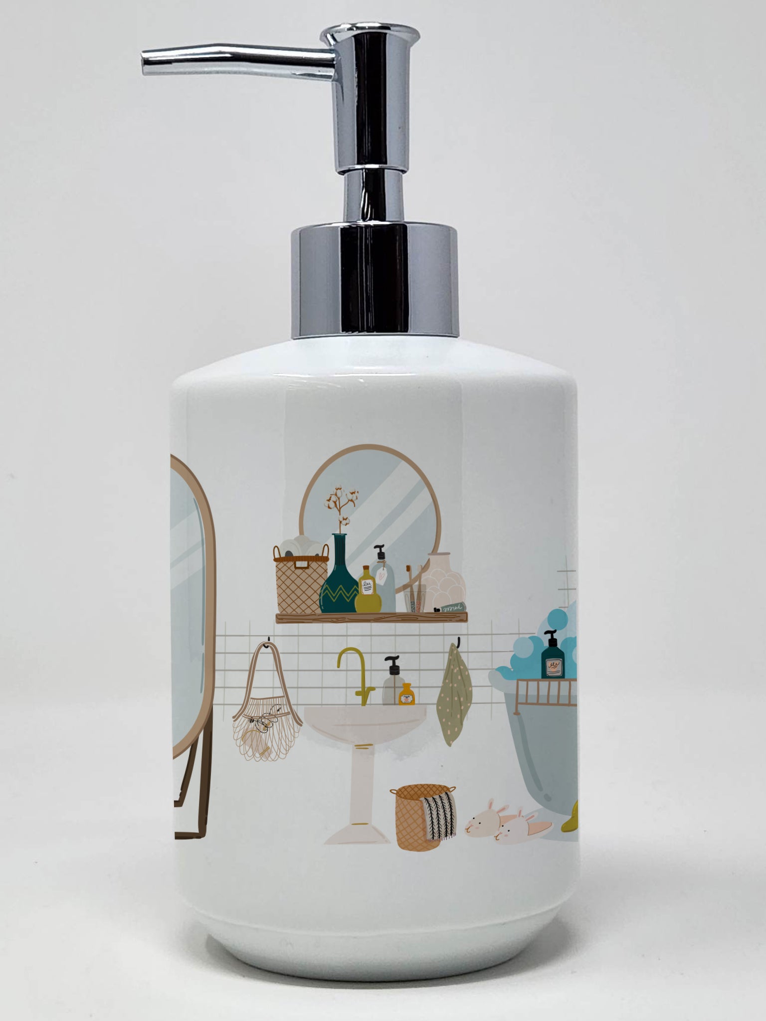 Tricolor Cavalier Spaniel Ceramic Soap Dispenser - the-store.com