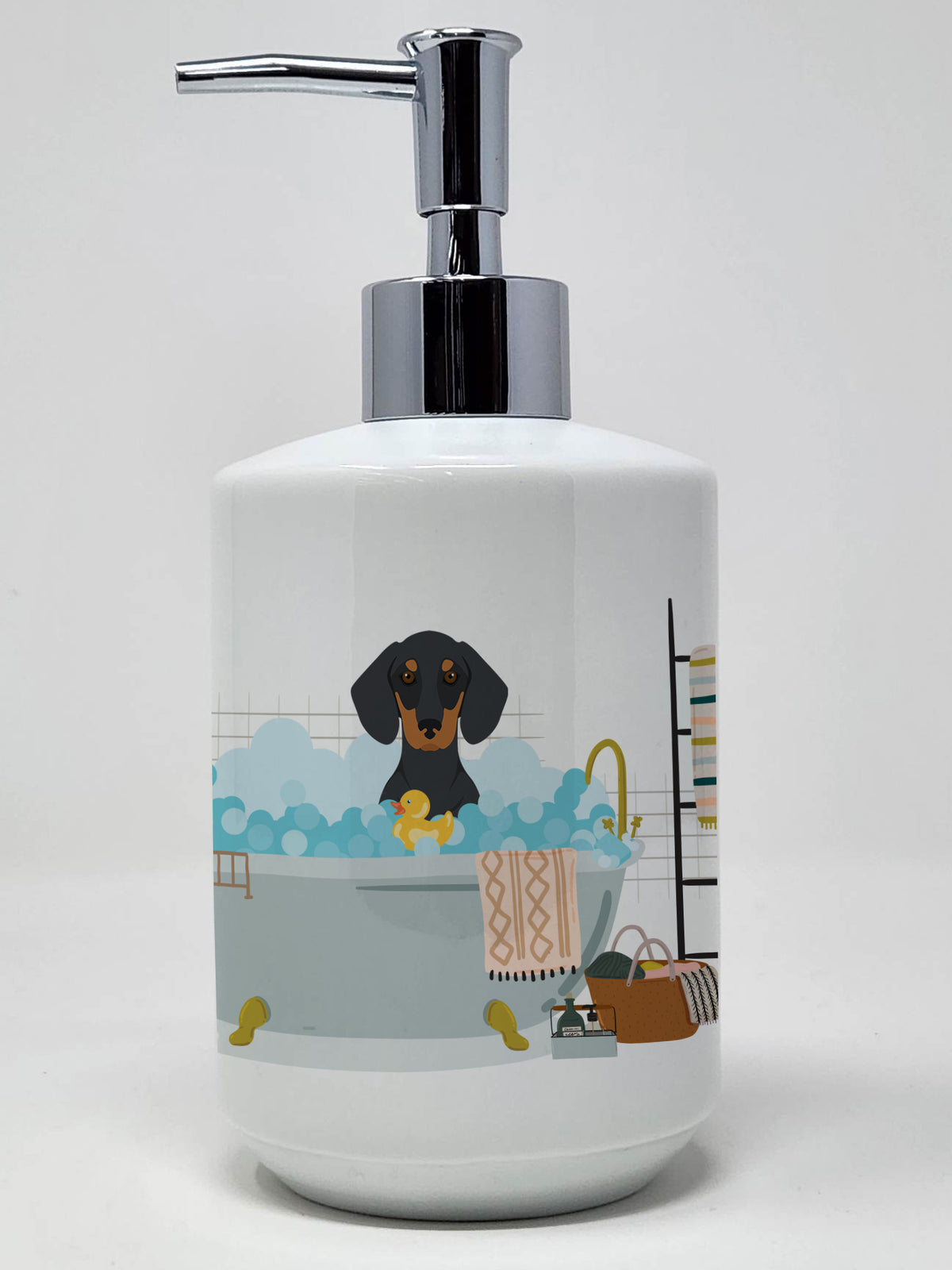 Buy this Black and Tan Dachshund Ceramic Soap Dispenser