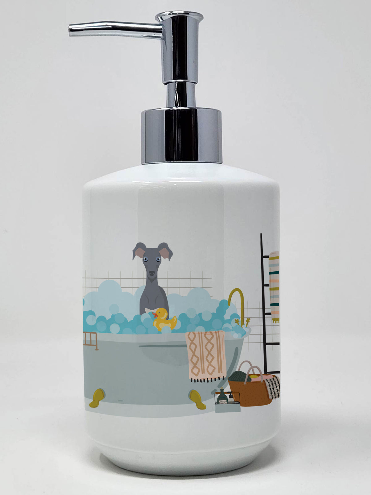Buy this Gray Italian Greyhound Ceramic Soap Dispenser