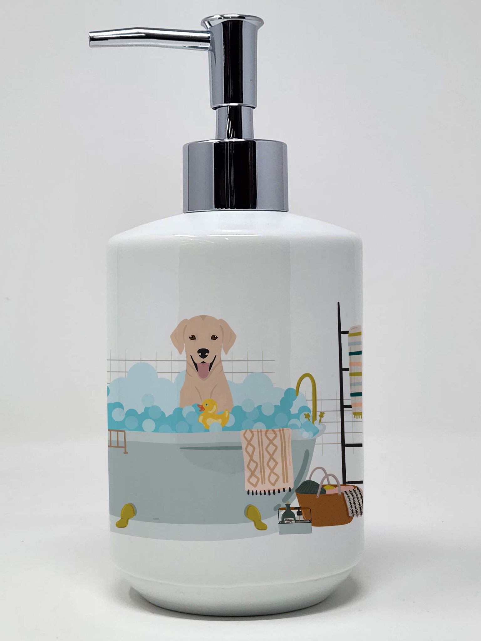 Buy this Yellow Labrador Retriever Ceramic Soap Dispenser