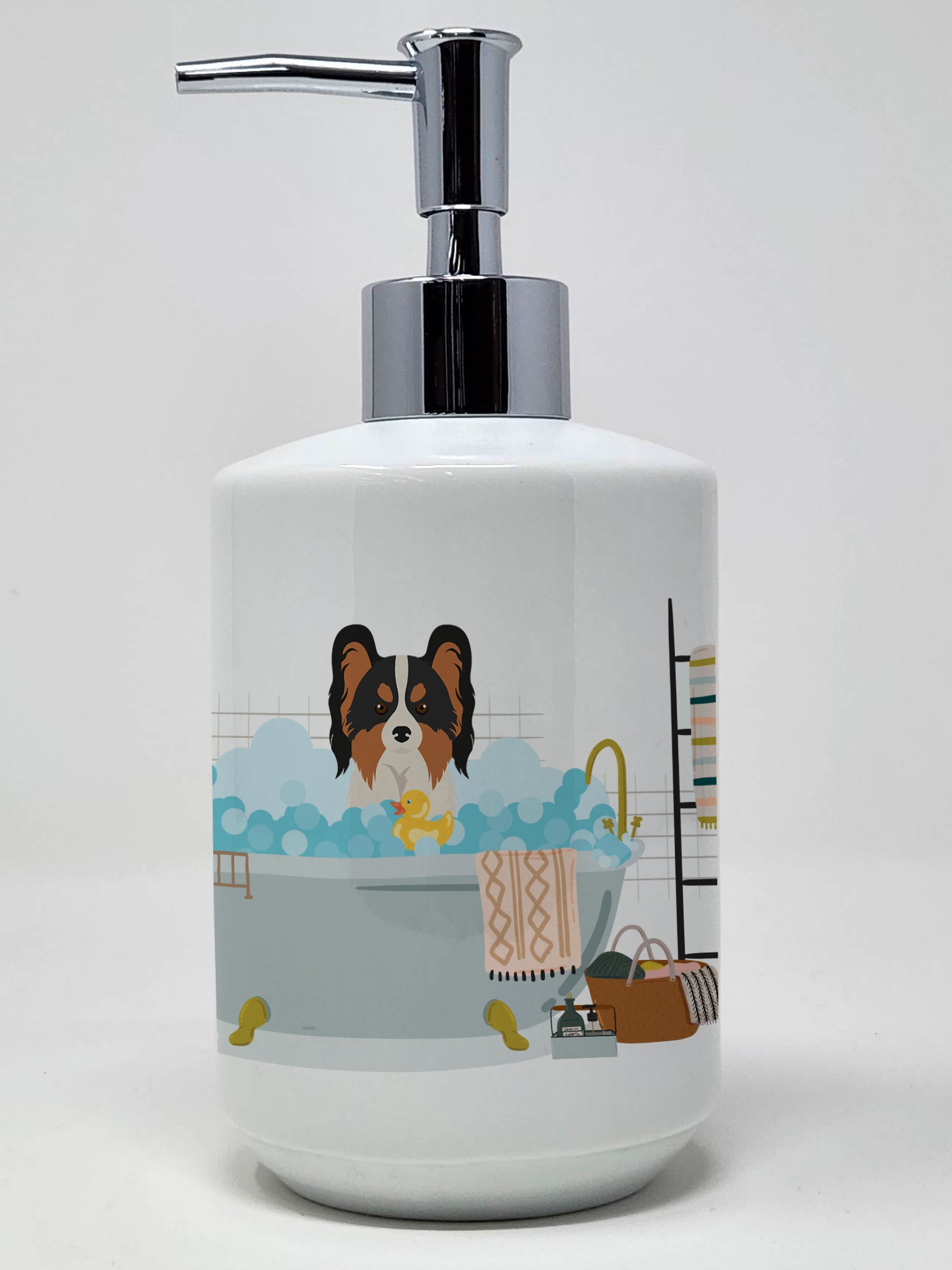 Buy this Tricolor Papillon Ceramic Soap Dispenser