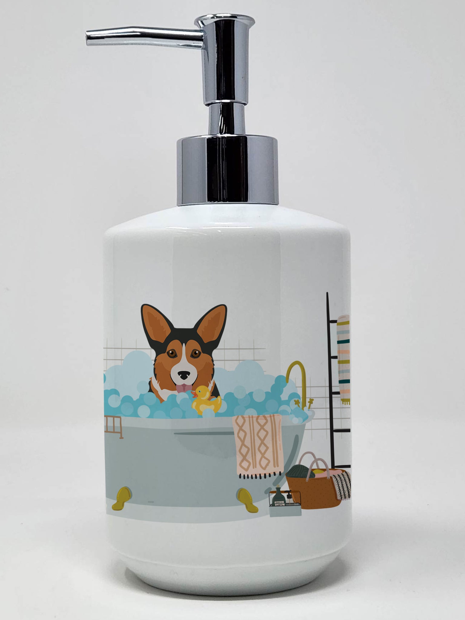 Buy this Sable Pembroke Corgi Ceramic Soap Dispenser