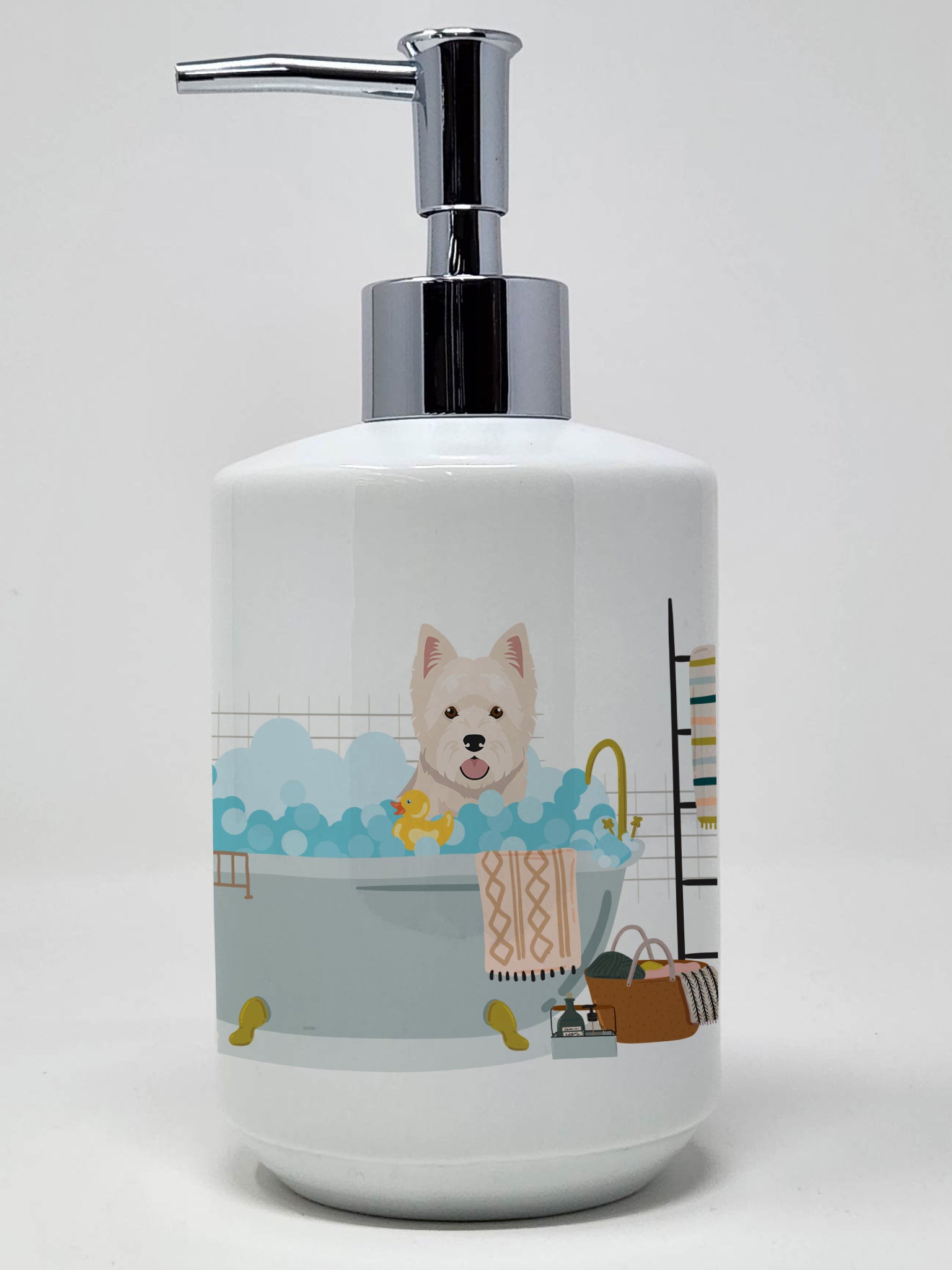 Buy this Westie West Highland White Terrier Ceramic Soap Dispenser