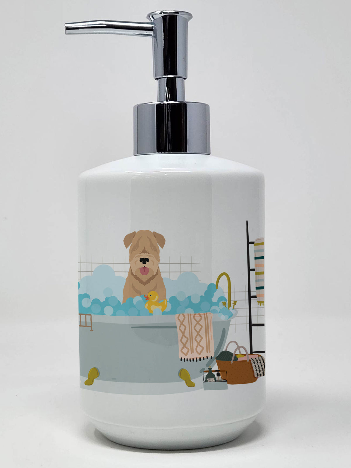 Buy this Red Wheaten Terrier Ceramic Soap Dispenser