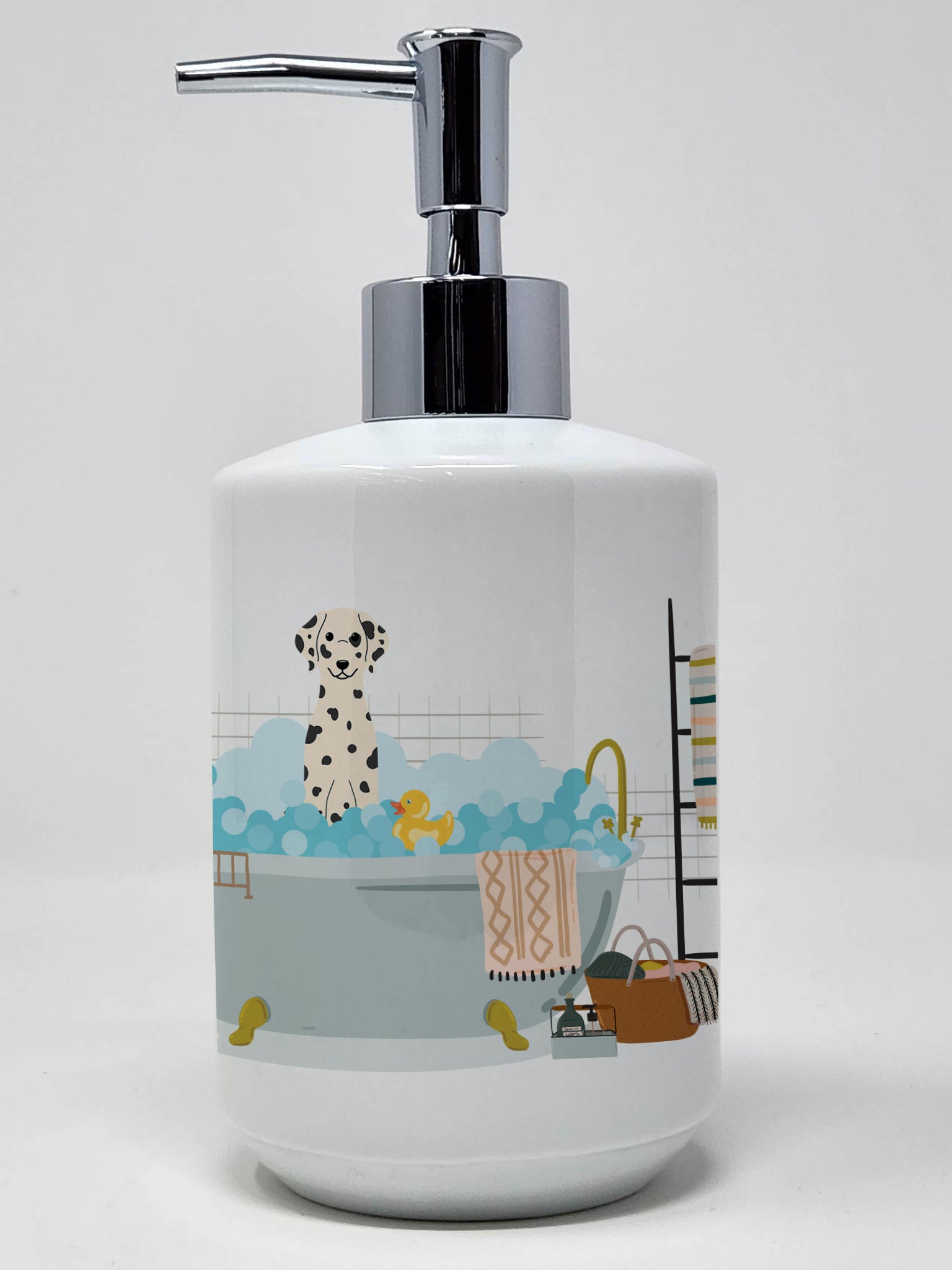 Buy this Dalmatian in Bathtub Ceramic Soap Dispenser