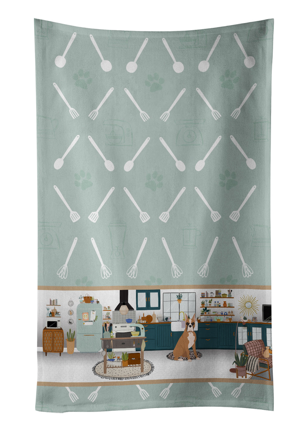 Buy this Fawn Boxer in the Kitchen Kitchen Towel