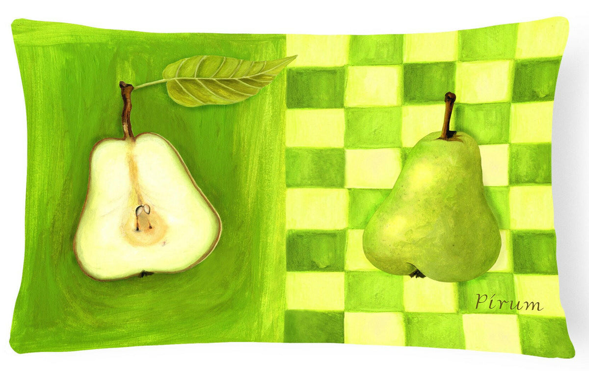 Pear by Ute Nuhn Fabric Decorative Pillow WHW0121PW1216 by Caroline&#39;s Treasures