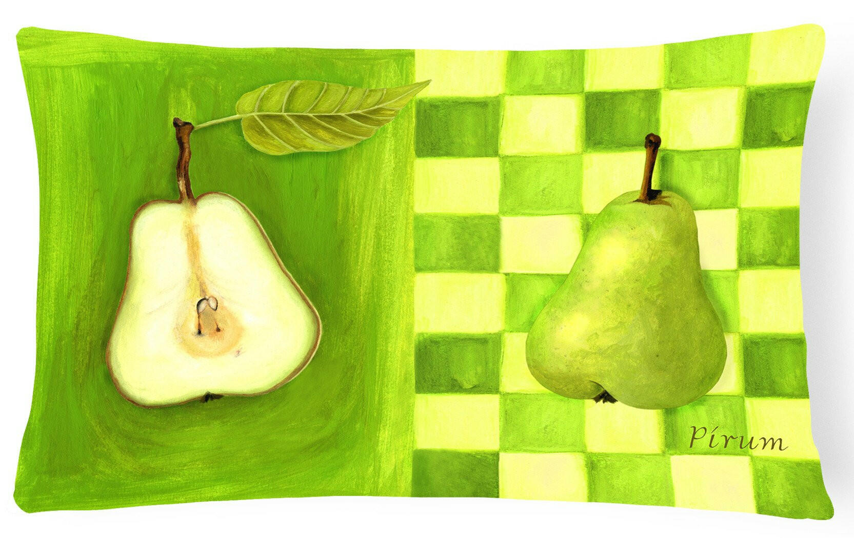 Pear by Ute Nuhn Fabric Decorative Pillow WHW0121PW1216 by Caroline's Treasures