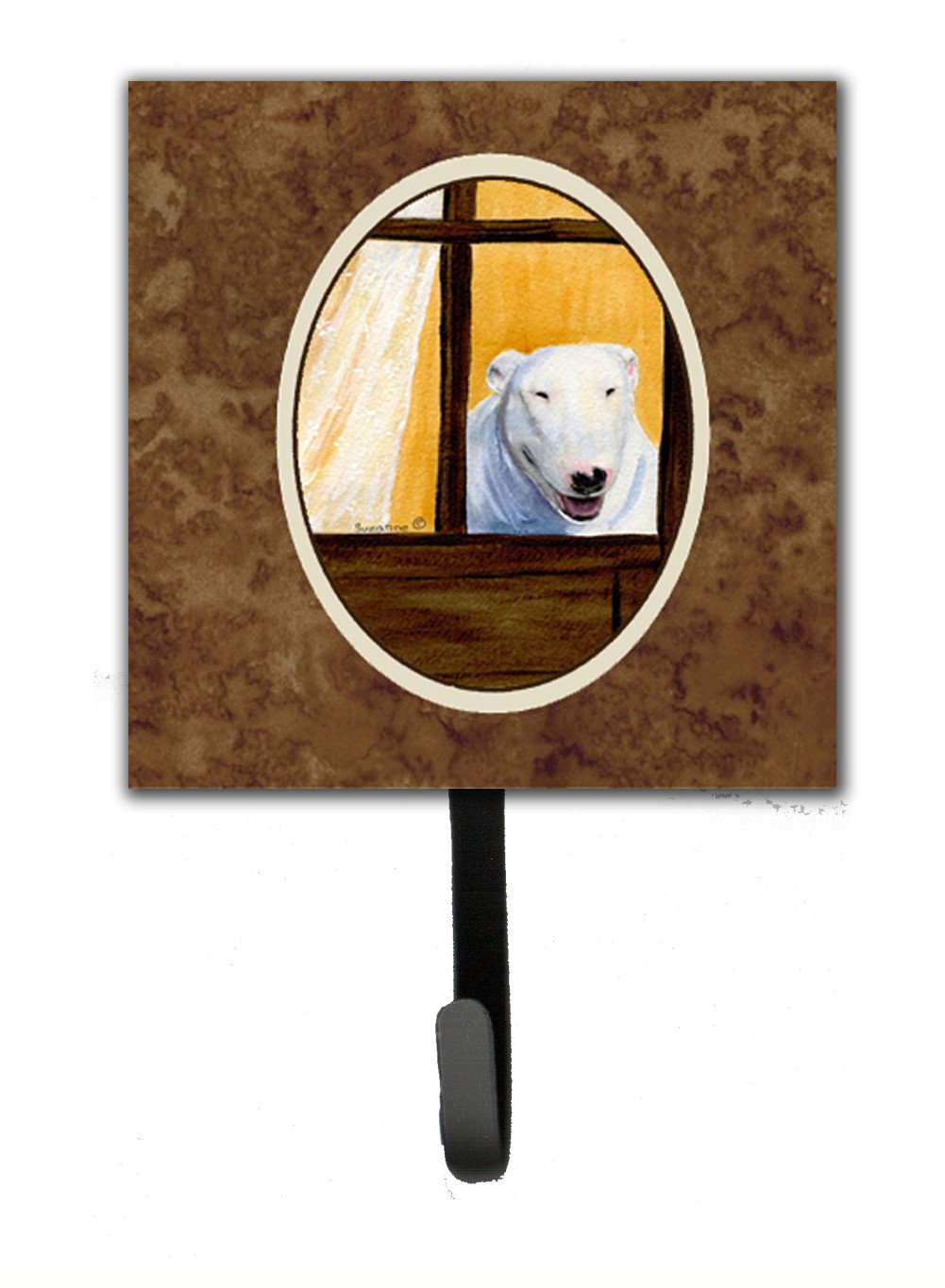 Bull Terrier Leash Holder or Key Hook by Caroline's Treasures