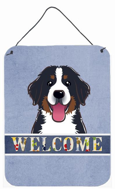 Bernese Mountain Dog Welcome Wall or Door Hanging Prints BB1423DS1216 by Caroline's Treasures