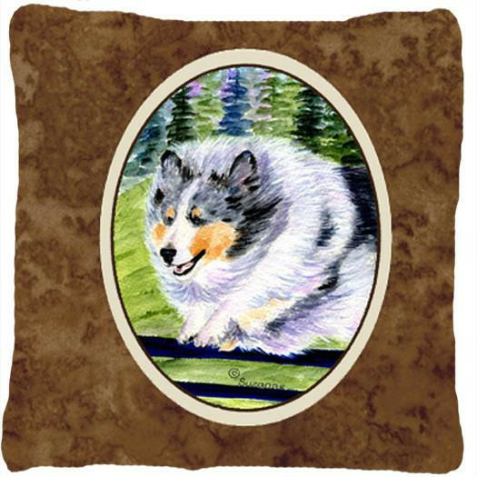 Sheltie Decorative   Canvas Fabric Pillow by Caroline&#39;s Treasures
