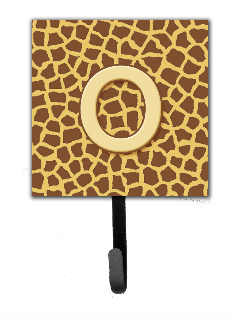 Letter O Initial Monogram - Giraffe Leash Holder or Key Hook by Caroline&#39;s Treasures