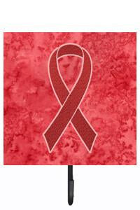 Red Ribbon for Aids Awareness Leash or Key Holder AN1213SH4 by Caroline&#39;s Treasures