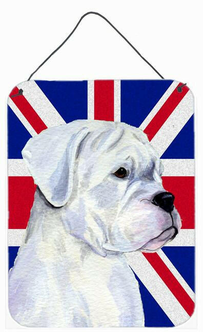 Caroline's Treasures Boxer with English Union Jack British Flag Wall or Door Hanging Prints SS4951DS1216