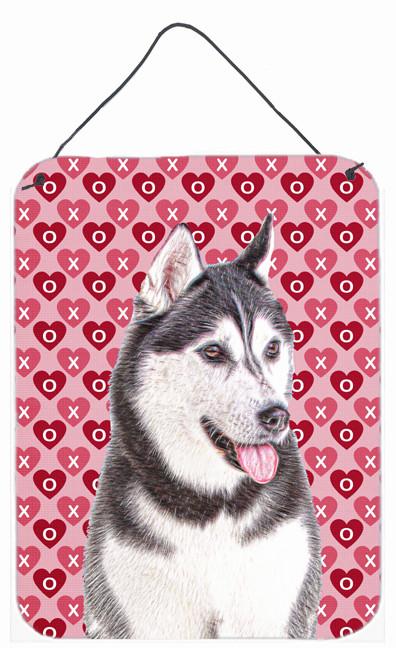 Hearts Love and Valentine&#39;s Day Alaskan Malamute Wall or Door Hanging Prints KJ1189DS1216 by Caroline&#39;s Treasures