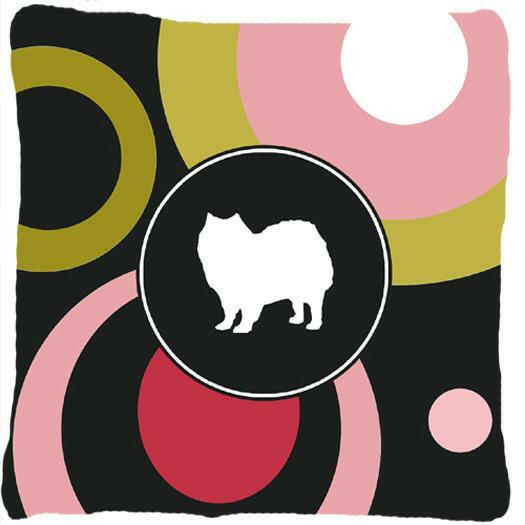 American Eskimo Decorative   Canvas Fabric Pillow by Caroline&#39;s Treasures