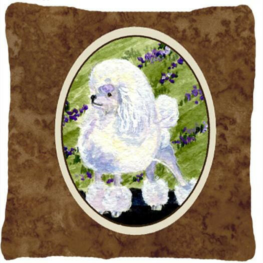 Poodle Decorative   Canvas Fabric Pillow by Caroline&#39;s Treasures