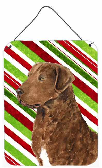 Chesapeake Bay Retriever Candy Cane Christmas Wall or Door Hanging Prints by Caroline&#39;s Treasures