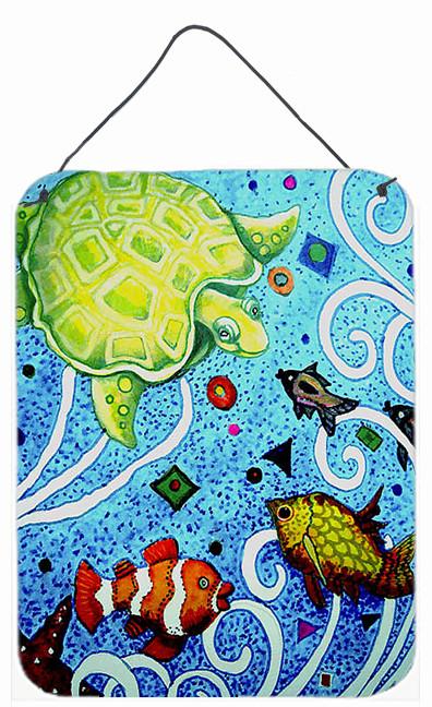 Turtle Time Turtle Wall or Door Hanging Prints PJC1043DS1216 by Caroline's Treasures