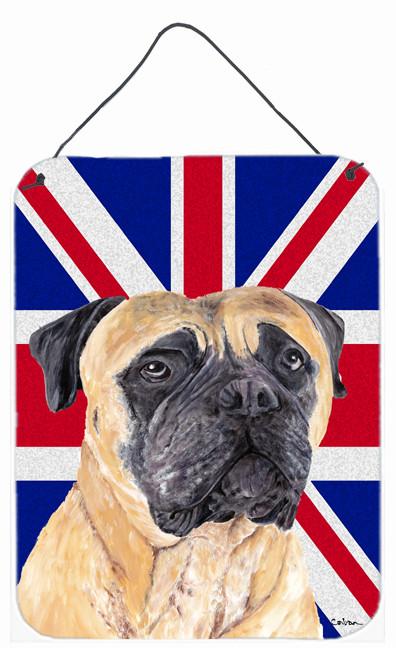 Mastiff with English Union Jack British Flag Wall or Door Hanging Prints SC9842DS1216 by Caroline&#39;s Treasures