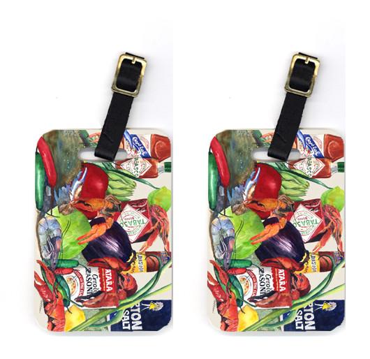 Pair of Louisana Spices Luggage Tags by Caroline&#39;s Treasures