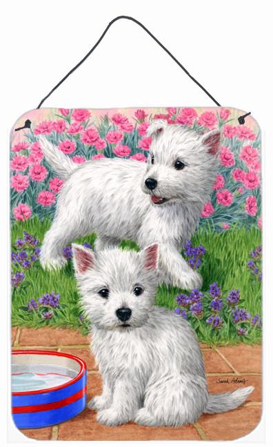 Westie Pups Wall or Door Hanging Prints ASA2117DS1216 by Caroline&#39;s Treasures