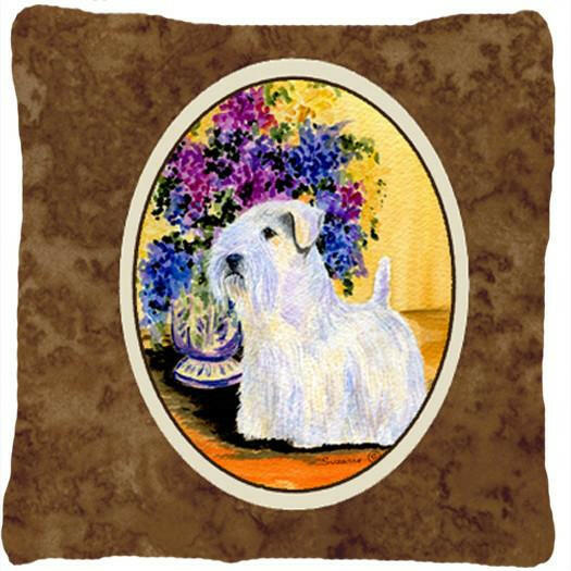 Sealyham Terrier Decorative   Canvas Fabric Pillow by Caroline&#39;s Treasures