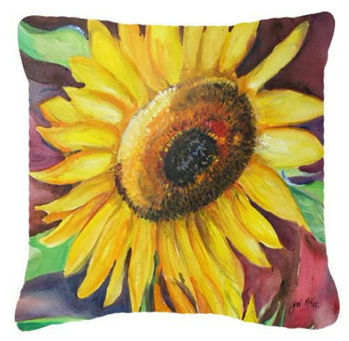 Sunflowers Canvas Fabric Decorative Pillow JMK1268PW1414 by Caroline&#39;s Treasures