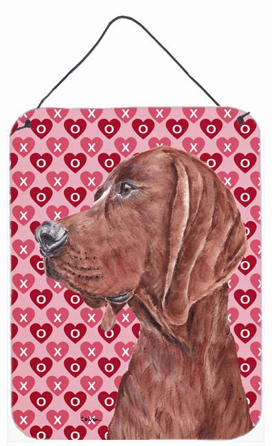 Redbone Coonhound Hearts and Love Wall or Door Hanging Prints SC9707DS1216 by Caroline&#39;s Treasures