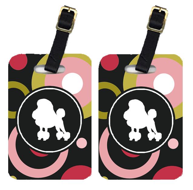 Pair of 2 Poodle Luggage Tags by Caroline&#39;s Treasures