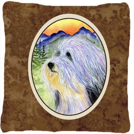 Bearded Collie Decorative   Canvas Fabric Pillow by Caroline&#39;s Treasures