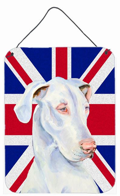 Great Dane with English Union Jack British Flag Wall or Door Hanging Prints LH9465DS1216 by Caroline&#39;s Treasures