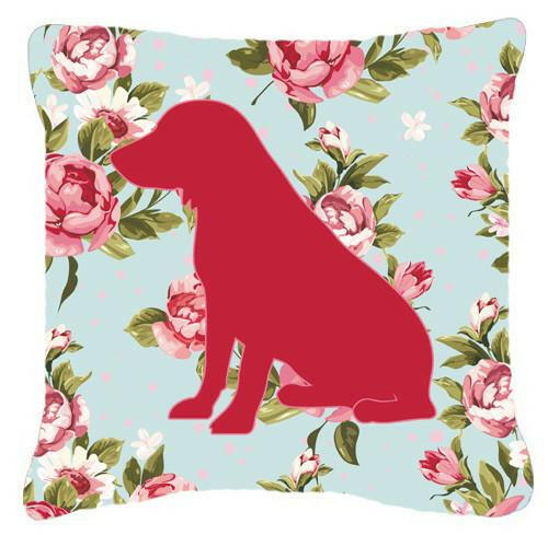 Boykin Spaniel Shabby Chic Blue Roses   Canvas Fabric Decorative Pillow BB1070 - the-store.com