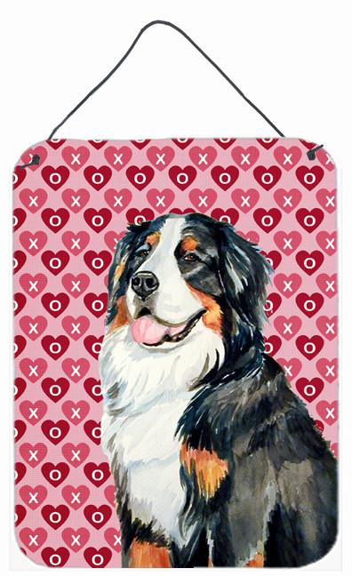 Bernese Mountain Dog Hearts Love and Valentine&#39;s Wall or Door Hanging Prints by Caroline&#39;s Treasures