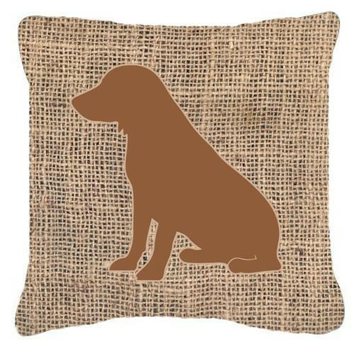 Boykin Spaniel Burlap and Brown   Canvas Fabric Decorative Pillow BB1070 - the-store.com