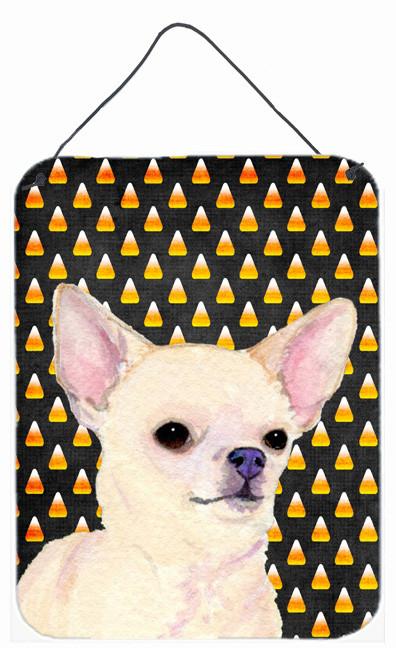 Chihuahua Candy Corn Halloween Portrait Wall or Door Hanging Prints by Caroline's Treasures