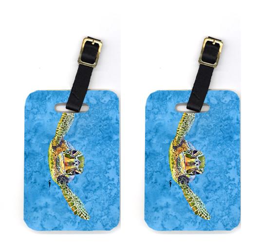 Pair of Turtle Luggage Tags by Caroline&#39;s Treasures
