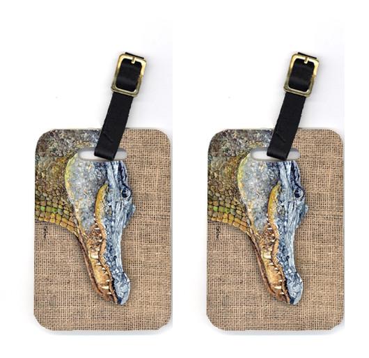 Pair of Alligator Luggage Tags by Caroline&#39;s Treasures