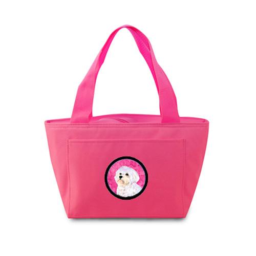 Pink Maltese  Lunch Bag or Doggie Bag SS4757-PK by Caroline&#39;s Treasures