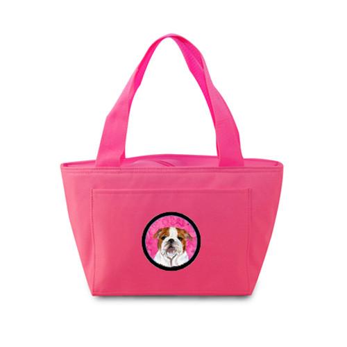Pink Bulldog English  Lunch Bag or Doggie Bag SS4760-PK by Caroline&#39;s Treasures