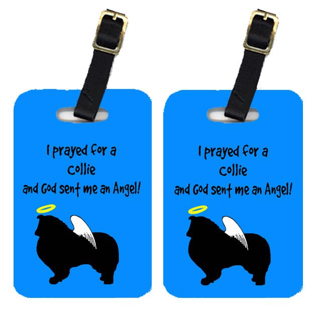Pair of 2 Collie Luggage Tags by Caroline's Treasures