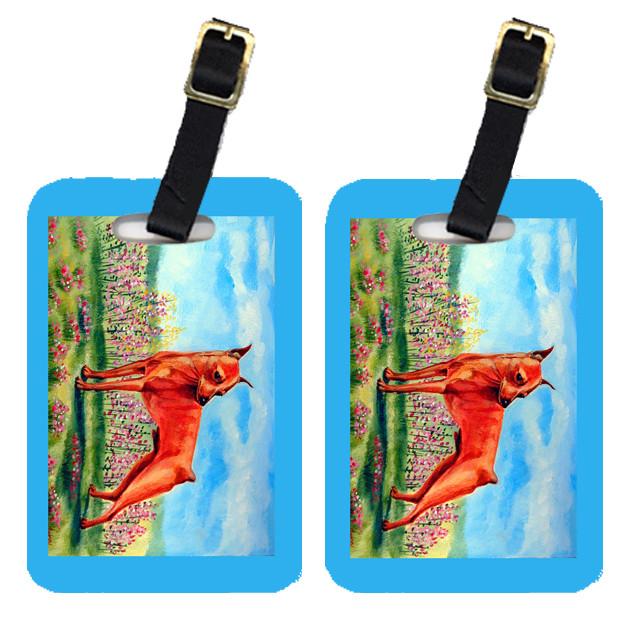 Pair of 2 Min Pin Luggage Tags by Caroline&#39;s Treasures