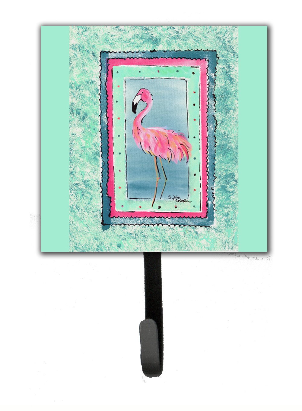 Bird - Flamingo Leash Holder or Key Hook 8107 by Caroline&#39;s Treasures