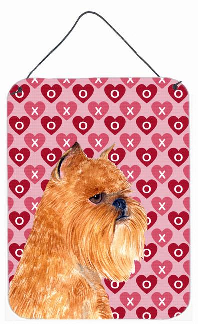 Brussels Griffon Hearts Love and Valentine's Day Wall or Door Hanging Prints by Caroline's Treasures