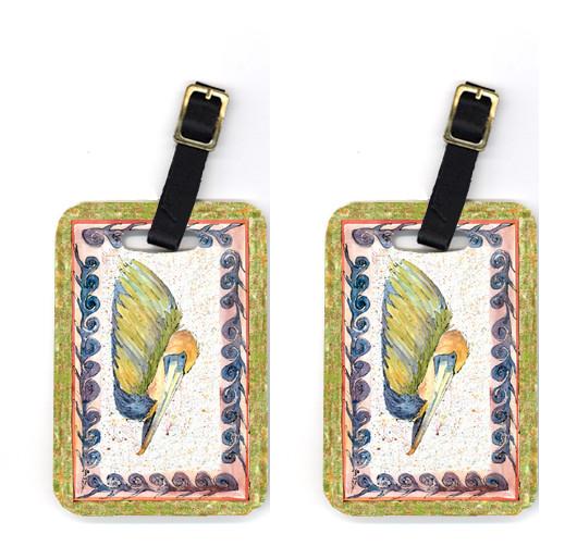 Pair of Bird - Pelican Luggage Tags by Caroline&#39;s Treasures