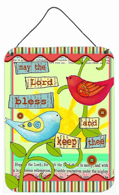 May the Lord Bless You and Keep You Inspirational Wall or Door Hanging Prints PJC1054DS1216 by Caroline's Treasures